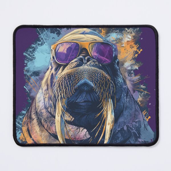 Item preview, Colorful/Colorful walrus with sunglasses 06 designed and sold by Batch-C91.