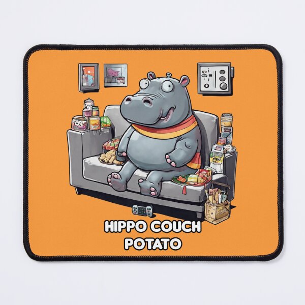 Item preview, Hippo Couch Potato designed and sold by CoolEnthusias.