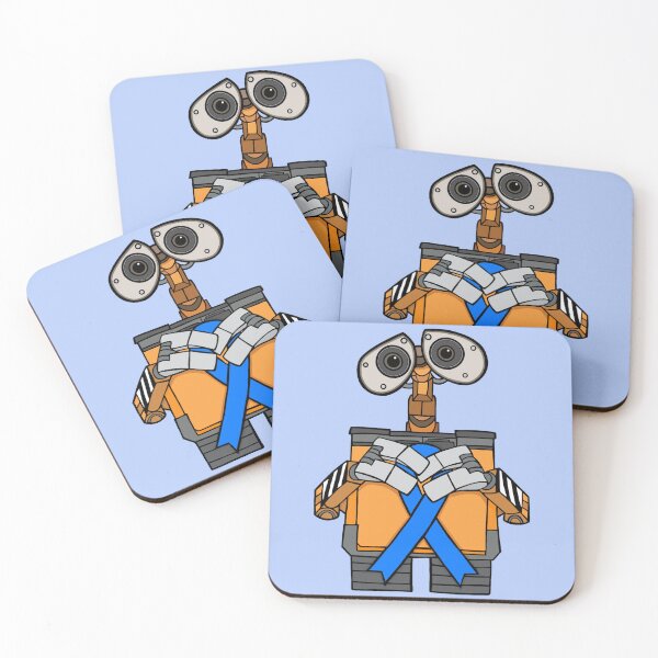 Item preview, Robot holding awareness ribbon (Blue) designed and sold by CaitlynConnor.