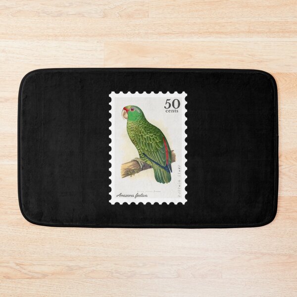Item preview, Festive Amazon Parrot (Amazona festiva) Stamp designed and sold by RabbitK.