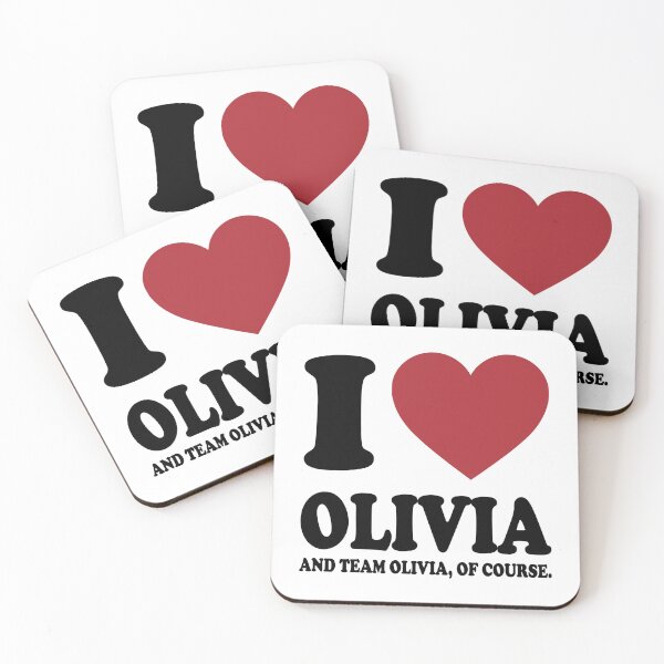 Artikelvorschau, ICH LIEBE OLIVIA UND TEAM OLIVIA, NATÜRLICH, SCHWARZES DESIGN entworfen und verkauft von Rejiboustarts.