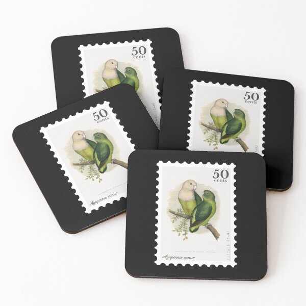 Item preview, Grey-Headed or Madagascar Love-Bird (Agapornis canus) Stamp designed and sold by RabbitK.