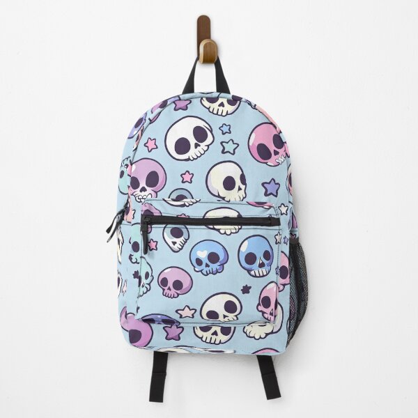 Item preview, Colorful Skull Doodles Pattern designed and sold by Yael Weiss.