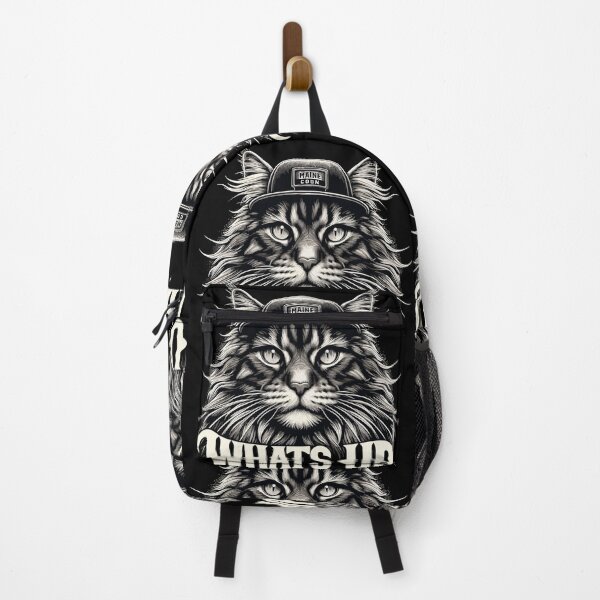 Item preview, Maine Coon cat cool what's up gangster gift designed and sold by Pineapple-Tree.