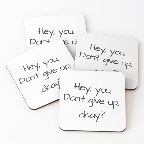 Item preview, hey you don't give up designed and sold by cloudzer0000.
