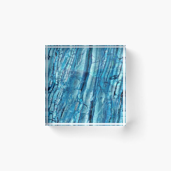 Item preview, New Trendy Azure Blue (Faux) Marble Art Design  designed and sold by DEC02.
