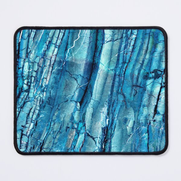 Item preview, New Trendy Azure Blue (Faux) Marble Art Design  designed and sold by DEC02.