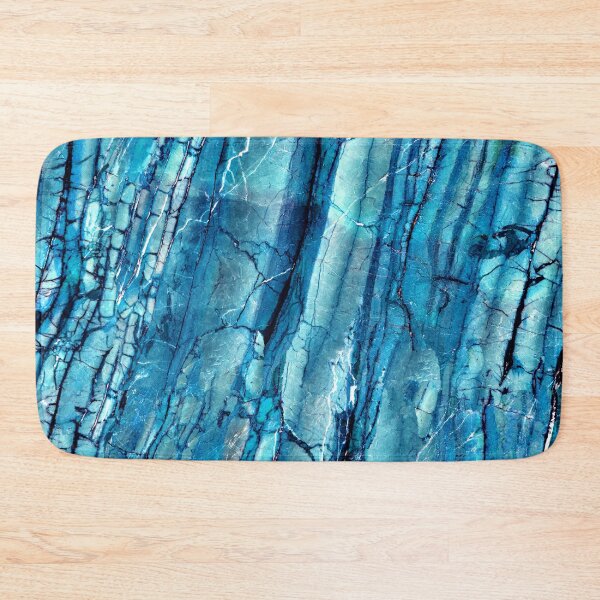 Item preview, New Trendy Azure Blue (Faux) Marble Art Design  designed and sold by DEC02.