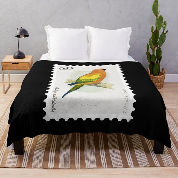 Item preview, Sun Parakeet (Aratinga solstitialis) Stamp designed and sold by RabbitK.