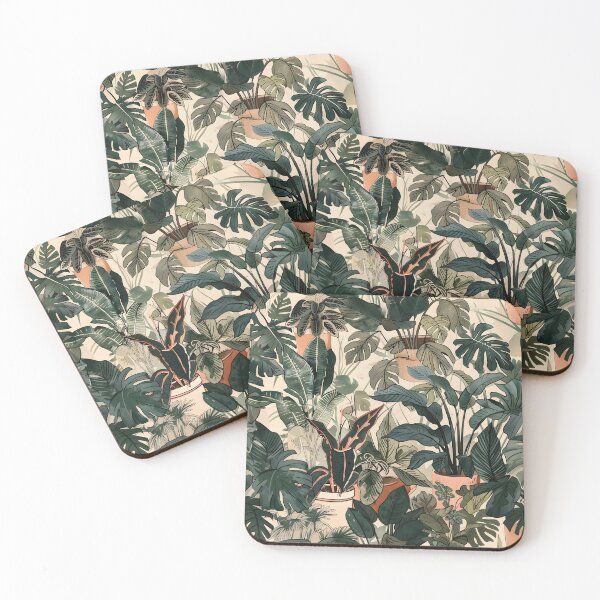 Item preview, Tropical Jungle Houseplants Collection designed and sold by TeaTimePrints.