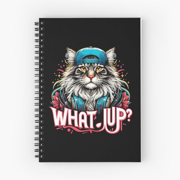 Item preview, Maine Coon cat cool what's up gangster gift designed and sold by Pineapple-Tree.