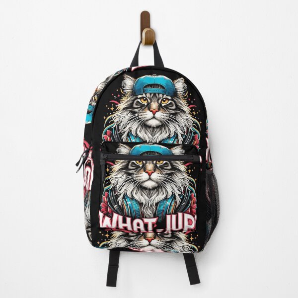 Item preview, Maine Coon cat cool what's up gangster gift designed and sold by Pineapple-Tree.