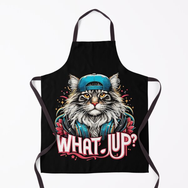 Item preview, Maine Coon cat cool what's up gangster gift designed and sold by Pineapple-Tree.