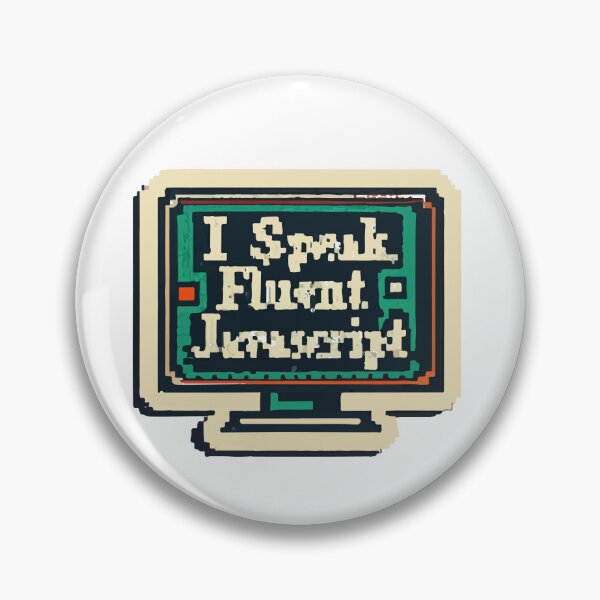 Item preview, Retro Pixel Art JavaScript Fluency Design designed and sold by NiftyWrx.