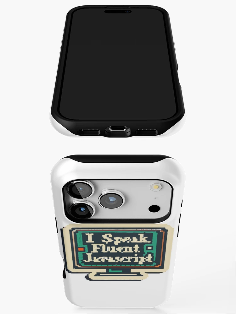 Thumbnail 3 of 4, iPhone Case, Retro Pixel Art JavaScript Fluency Design designed and sold by NiftyWrx.