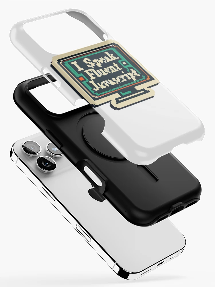 Thumbnail 2 of 4, iPhone Case, Retro Pixel Art JavaScript Fluency Design designed and sold by NiftyWrx.