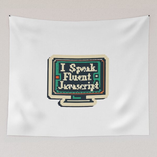 Item preview, Retro Pixel Art JavaScript Fluency Design designed and sold by NiftyWrx.