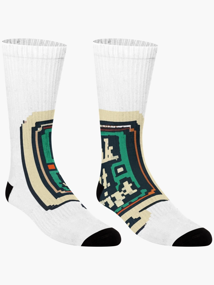 Thumbnail 3 of 5, Socks, Retro Pixel Art JavaScript Fluency Design designed and sold by NiftyWrx.