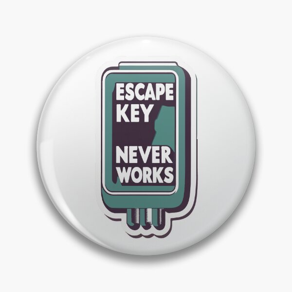 Item preview, Escape Key Never Works - Surreal Keyboard Abstract Art designed and sold by NiftyWrx.