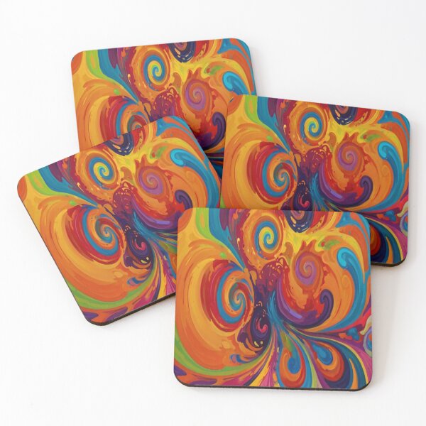 Item preview, Abstract Colourful swirly Pattern designed and sold by druidwolfart.