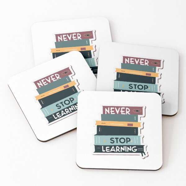 Item preview, Never Stop Learning - Coding Books Stack designed and sold by NiftyWrx.