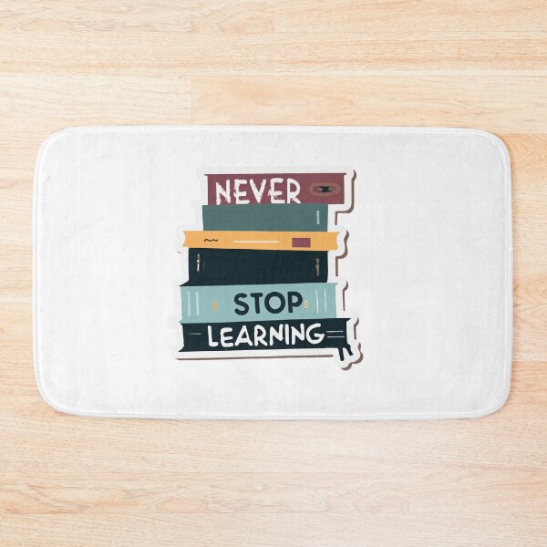 Item preview, Never Stop Learning - Coding Books Stack designed and sold by NiftyWrx.
