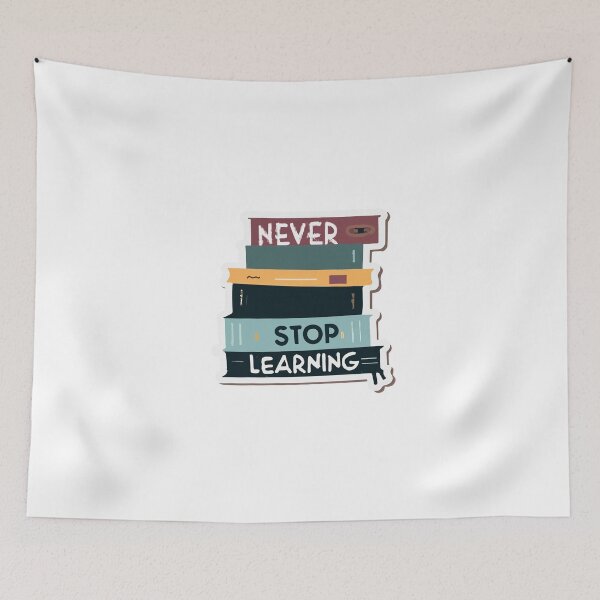 Item preview, Never Stop Learning - Coding Books Stack designed and sold by NiftyWrx.