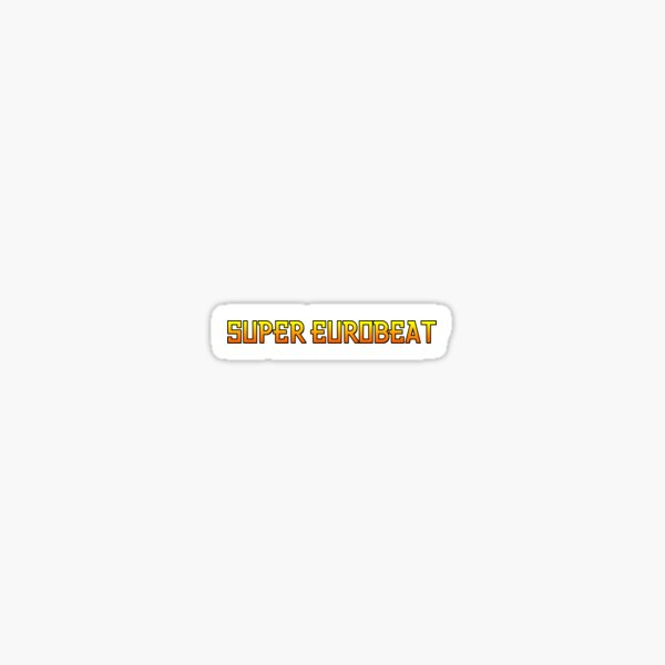 SUPER EUROBEAT V2 Sticker