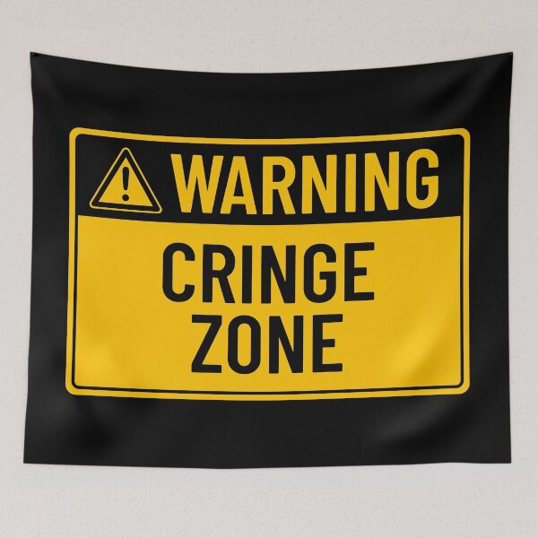 Item preview, Warning: Cringe Zone designed and sold by mr-k-store.