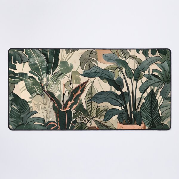 Aperçu de l'œuvre Collection de plantes d'intérieur de la jungle tropicale créée et vendue par TeaTimePrints.