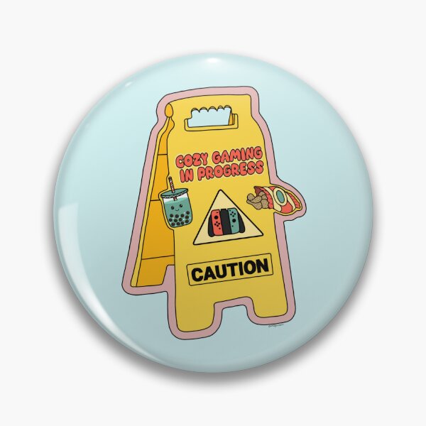 Item preview, Caution Cozy Gaming in Progress designed and sold by milagrosmakes.