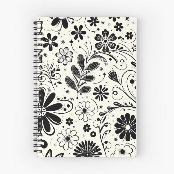 Item preview, Black and White Floral Pattern  designed and sold by GraphicsClub.
