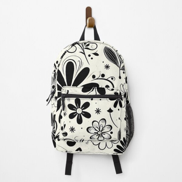 Item preview, Black and White Floral Pattern designed and sold by GraphicsClub.