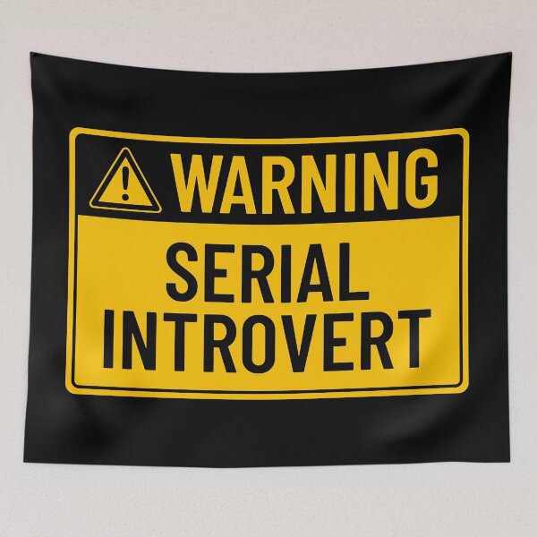 Item preview, Warning: Serial Introvert designed and sold by mr-k-store.