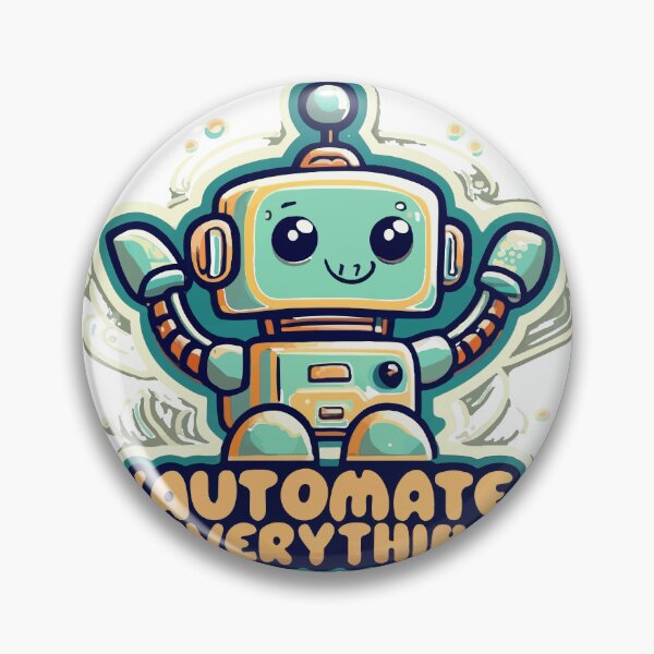 Aperçu de l'œuvre Un robot convivial automatise tout la conception de dessins animés créée et vendue par NiftyWrx.