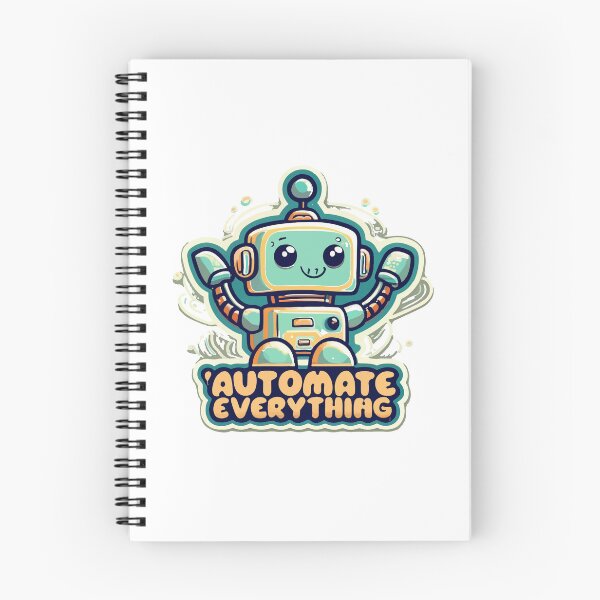 Item preview, Friendly Robot Automate Everything Cartoon Design designed and sold by NiftyWrx.