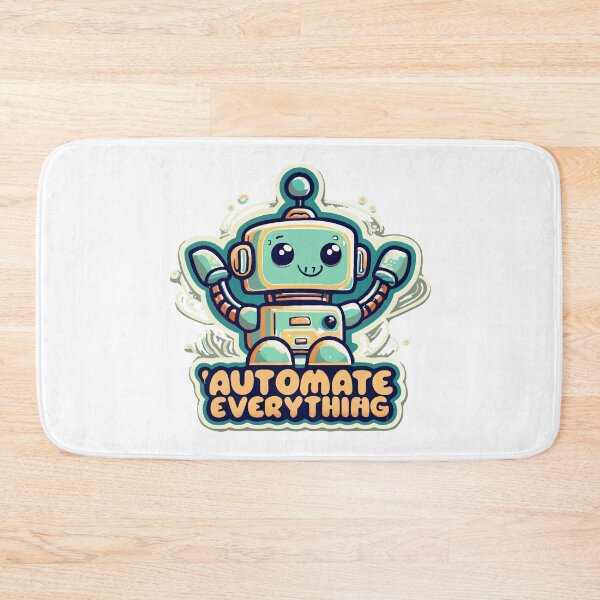 Item preview, Friendly Robot Automate Everything Cartoon Design designed and sold by NiftyWrx.