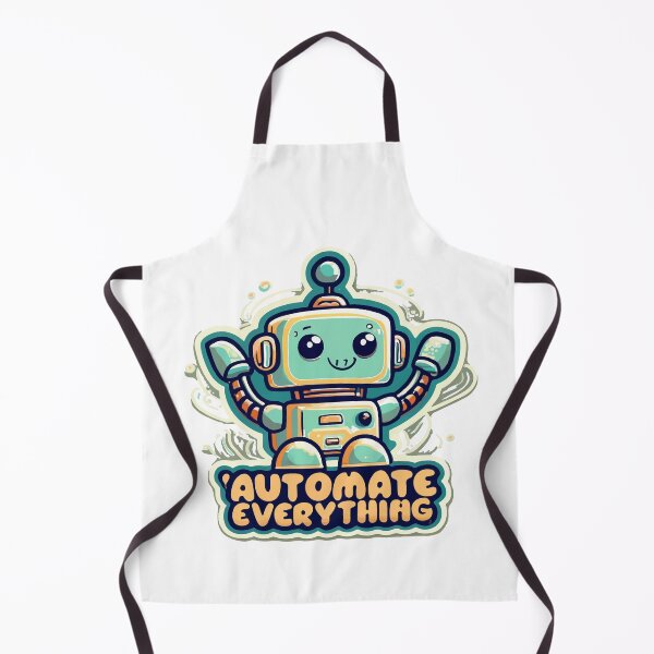 Item preview, Friendly Robot Automate Everything Cartoon Design designed and sold by NiftyWrx.