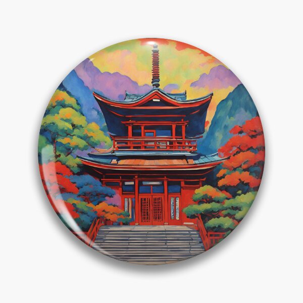 Item preview, japanese temple in fauvism art 2024 designed and sold by cloudzer0000.