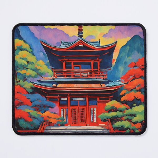 Item preview, japanese temple in fauvism art 2024 designed and sold by cloudzer0000.