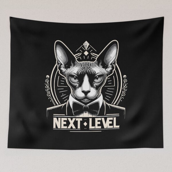 Item preview, Sphynx cat chic suit tuxedo next level gift designed and sold by Pineapple-Tree.