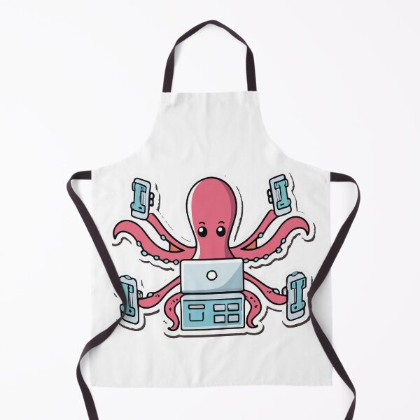 Item preview, Playful Octopus Programmer - Cartoon Coding Master designed and sold by NiftyWrx.