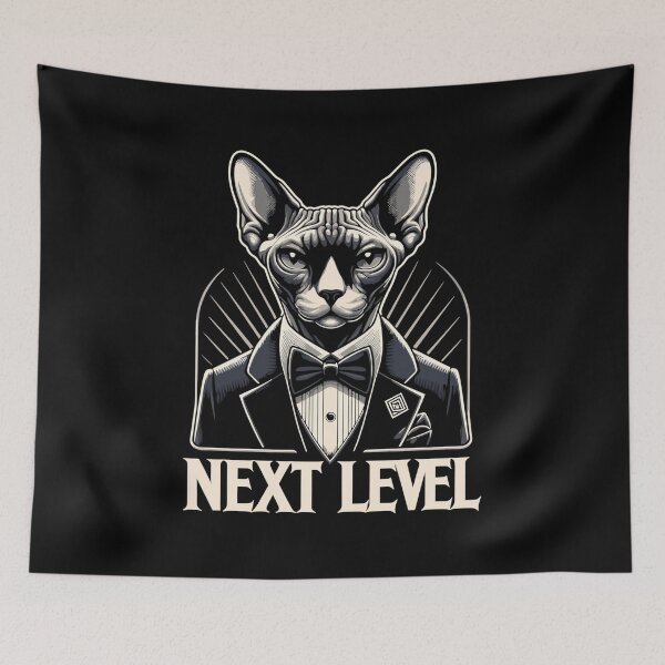 Item preview, Sphynx cat chic suit tuxedo next level gift designed and sold by Pineapple-Tree.