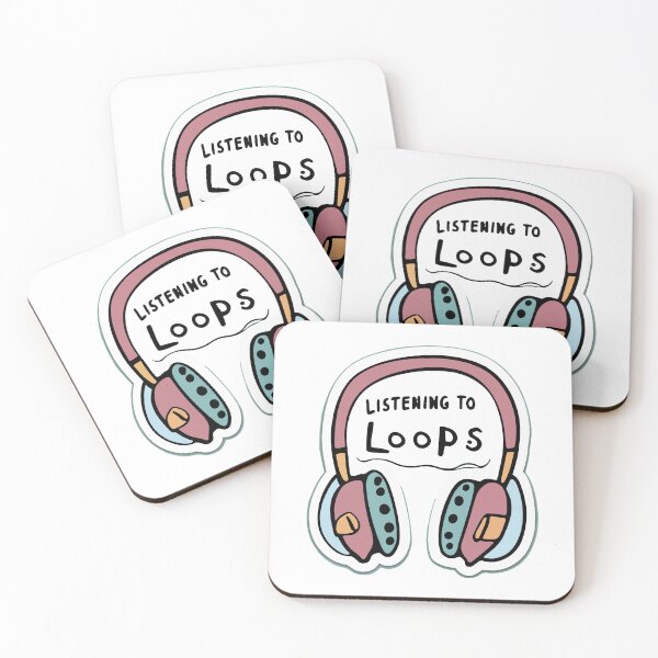 Item preview, Listening to Loops - Cozy Doodle Art Headphones designed and sold by NiftyWrx.