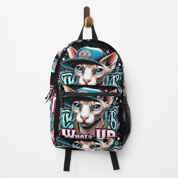 Item preview, Sphynx cat cool what's up hip hop gift designed and sold by Pineapple-Tree.