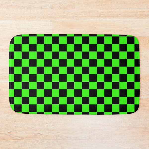 Item preview, Small Checkered - Black and Neon Green designed and sold by JustPatterns2.