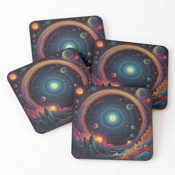 Item preview, ALIEN CITY in the SKY sci fi fantasy space art design designed and sold by Jt41.