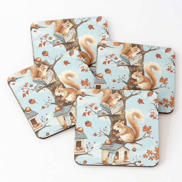 Item preview, Autumn Squirrel School designed and sold by cute-animals99.