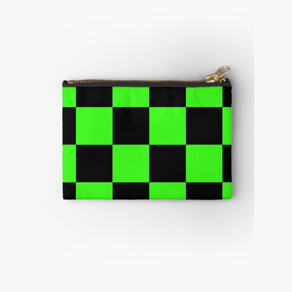 Item preview, Large Checkered - Black and Neon Green designed and sold by JustPatterns2.