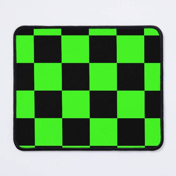Item preview, Large Checkered - Black and Neon Green designed and sold by JustPatterns2.
